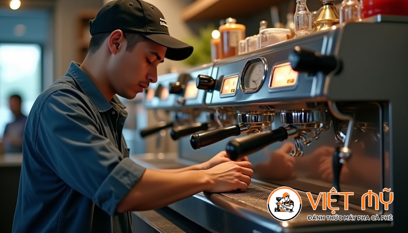 Giải pháp cho máy pha cà phê bị đóng cặn vôi: Nguyên nhân và cách khắc phục
