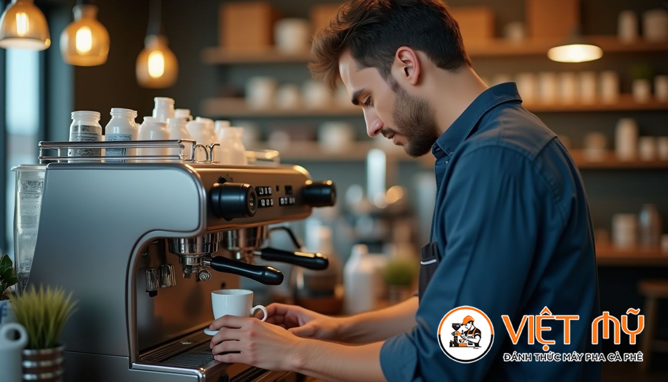 Hướng Dẫn Vệ Sinh Đầu Pha Máy Pha Cà Phê Đúng Cách