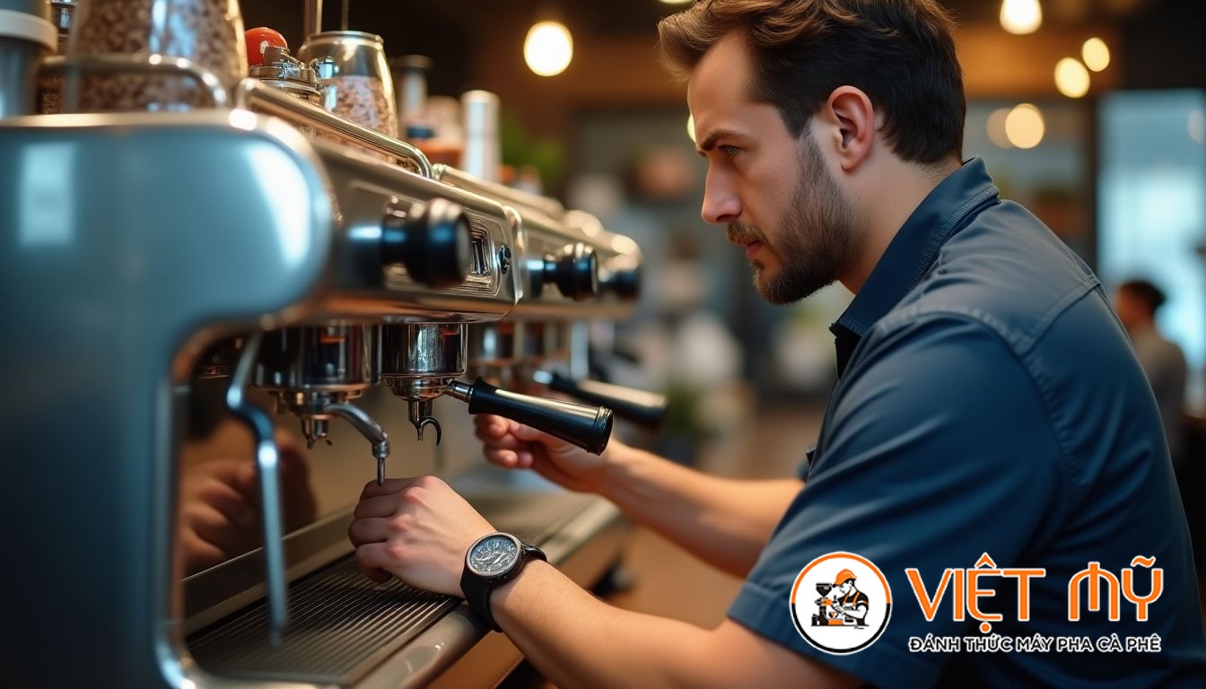 Nguyên nhân và cách sửa máy pha cà phê Gaggia rò rỉ nước dưới đáy máy