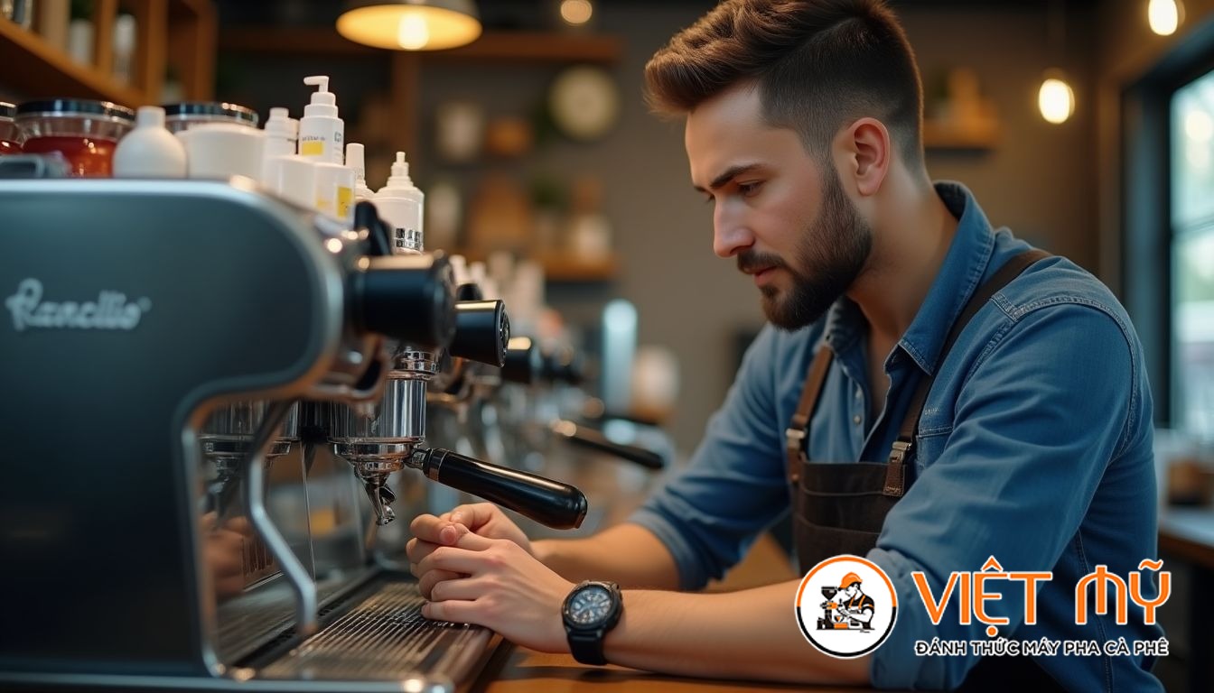 Nguyên nhân và cách sửa máy pha cà phê Rancilio mất áp suất bơm nước