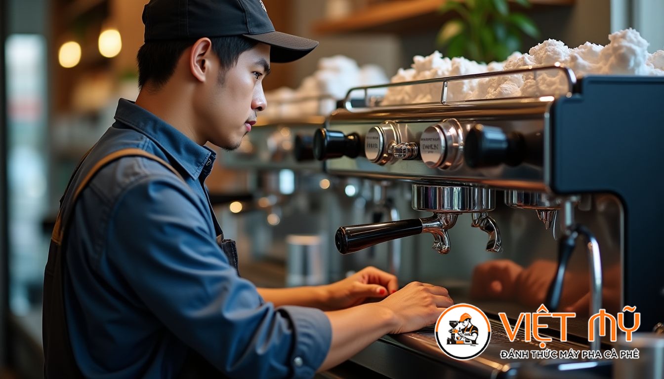 Nguyên nhân và cách sửa máy pha cà phê Rancilio van điện từ bị kẹt