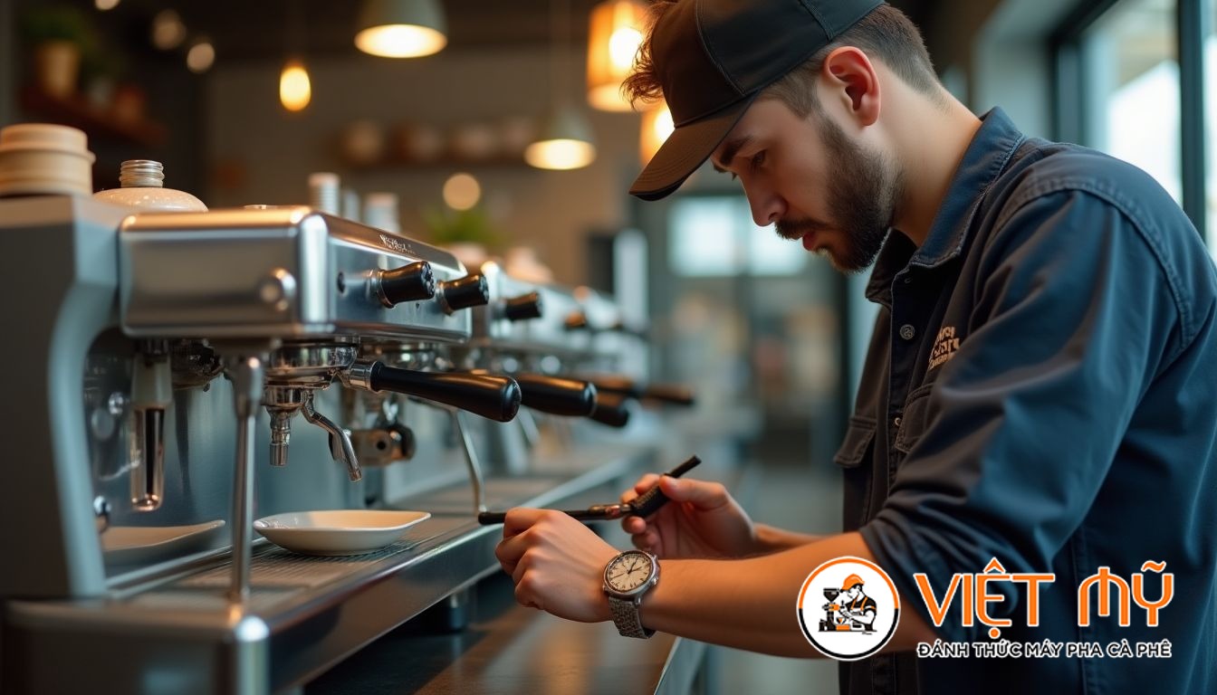 Quy trình Bảo Trì Máy Pha Cà Phê Thương Mại Cho Chuỗi Quán