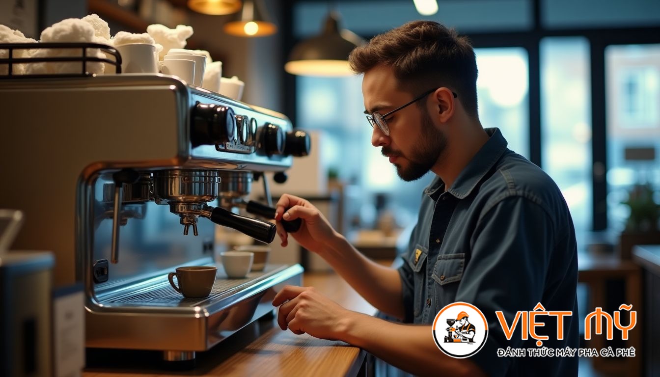 So sánh chi phí vận hành máy pha cà phê tự động và bán tự động