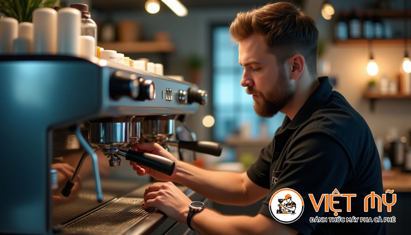 Sự khác biệt giữa máy pha cà phê tự động và bán tự động